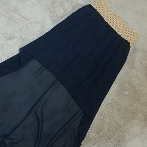 High-low flowy sheer skirt